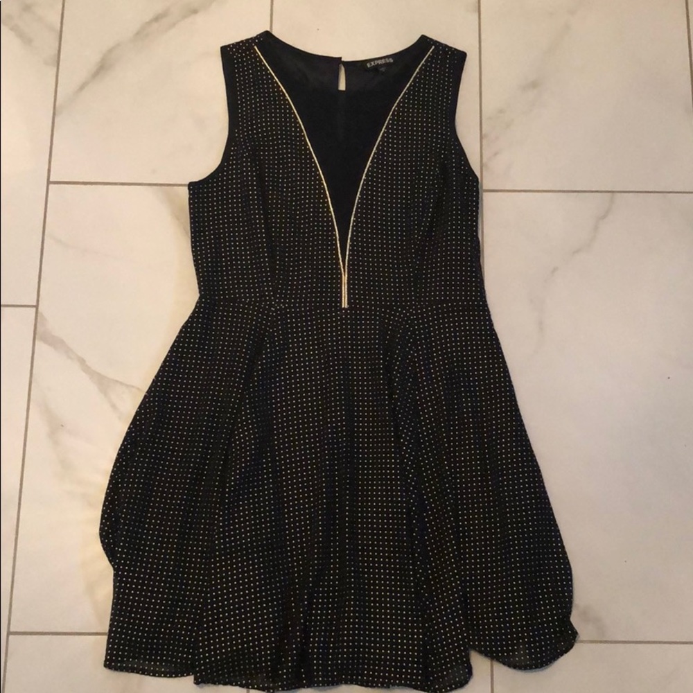 V neck mesh dress